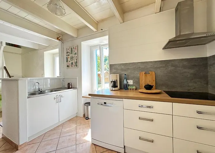 펜션 La Gambade - Wifi, Jardin, Bbq, 1500 M De La Mesquer